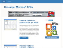 Tablet Screenshot of descargarmicrosoftoffice.com